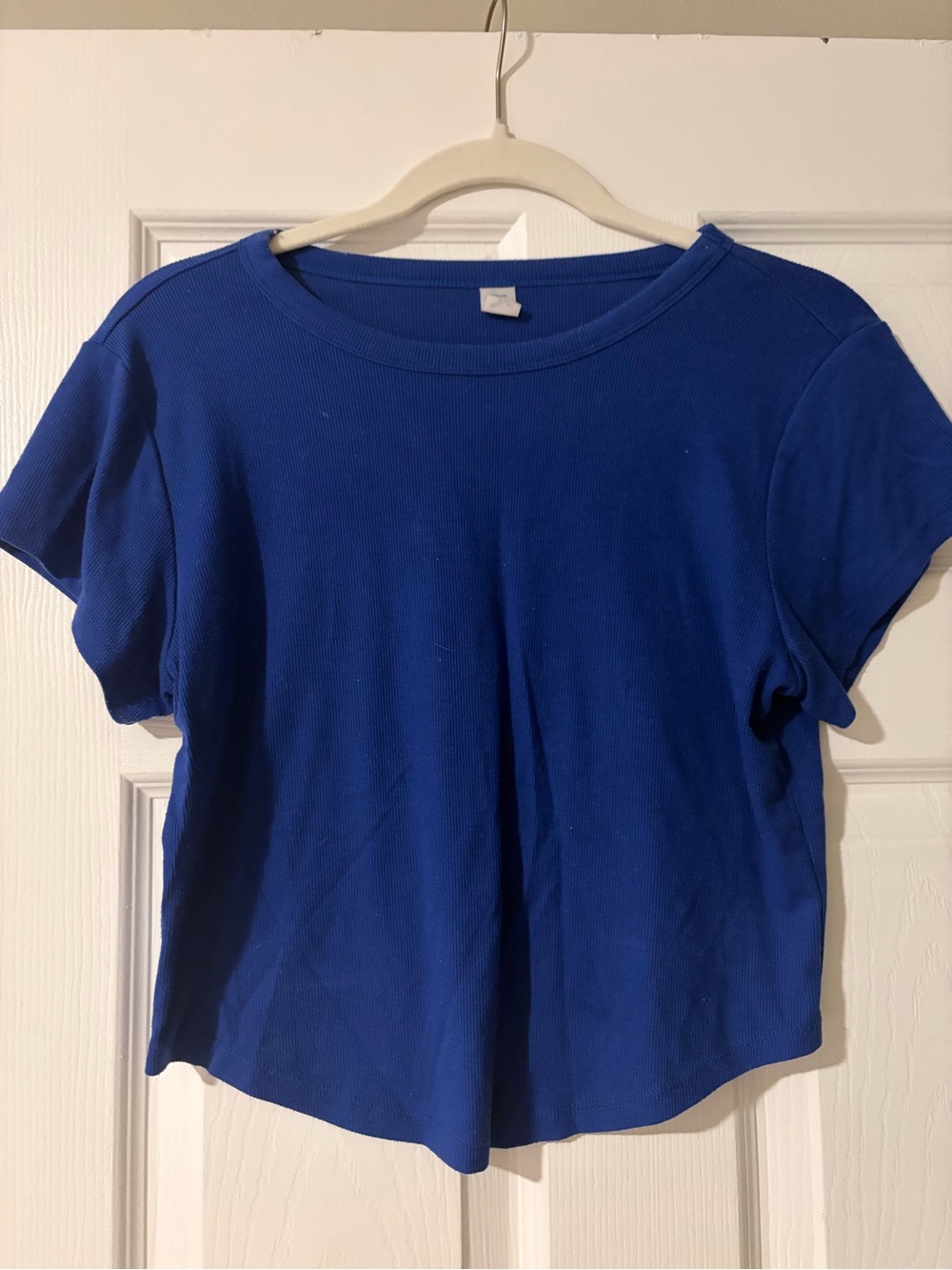 Old Navy Royal Blue Women's Short Sleeve Crop Top